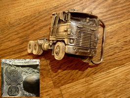 Truck Gürtelschnalle 1981 the Great Chicago made in USA