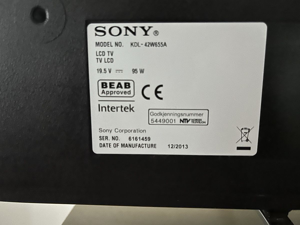Sony Fernseher: Sony Bravia KDL-42W655A – Gebraucht aus Zürich von  1