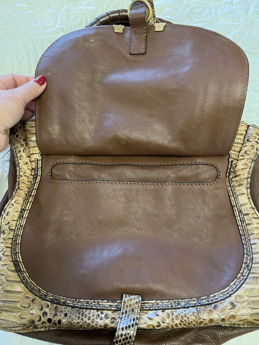 Chloé Taschen für Damen: CHLOÉ MARCIE PYTHON BAG – Gebraucht aus Steinhausen von Mimirose114 8