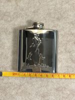 Vintage Jonnie Walker Tablett + Flachmann Whisky Werbung