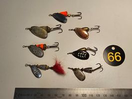 Spinner Löffeli 7er Set diverse Marken Abu Garcia Blue Fox