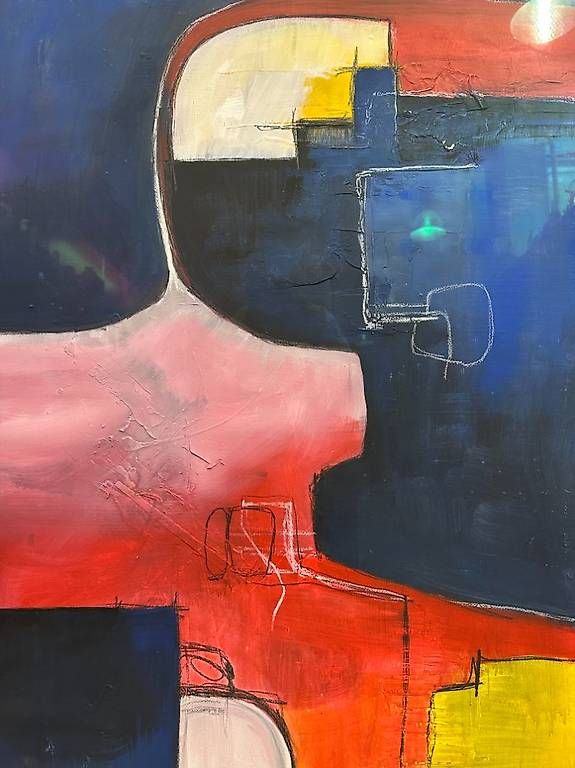 Gemälde: Abstraktes Acryl Gemälde "Wicki 97" - 91 x 120 cm – Gebraucht aus Obernau von Arche_Noah_Brocki 2