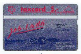 Taxcard Job Ladä Rapperswil unbenutzt