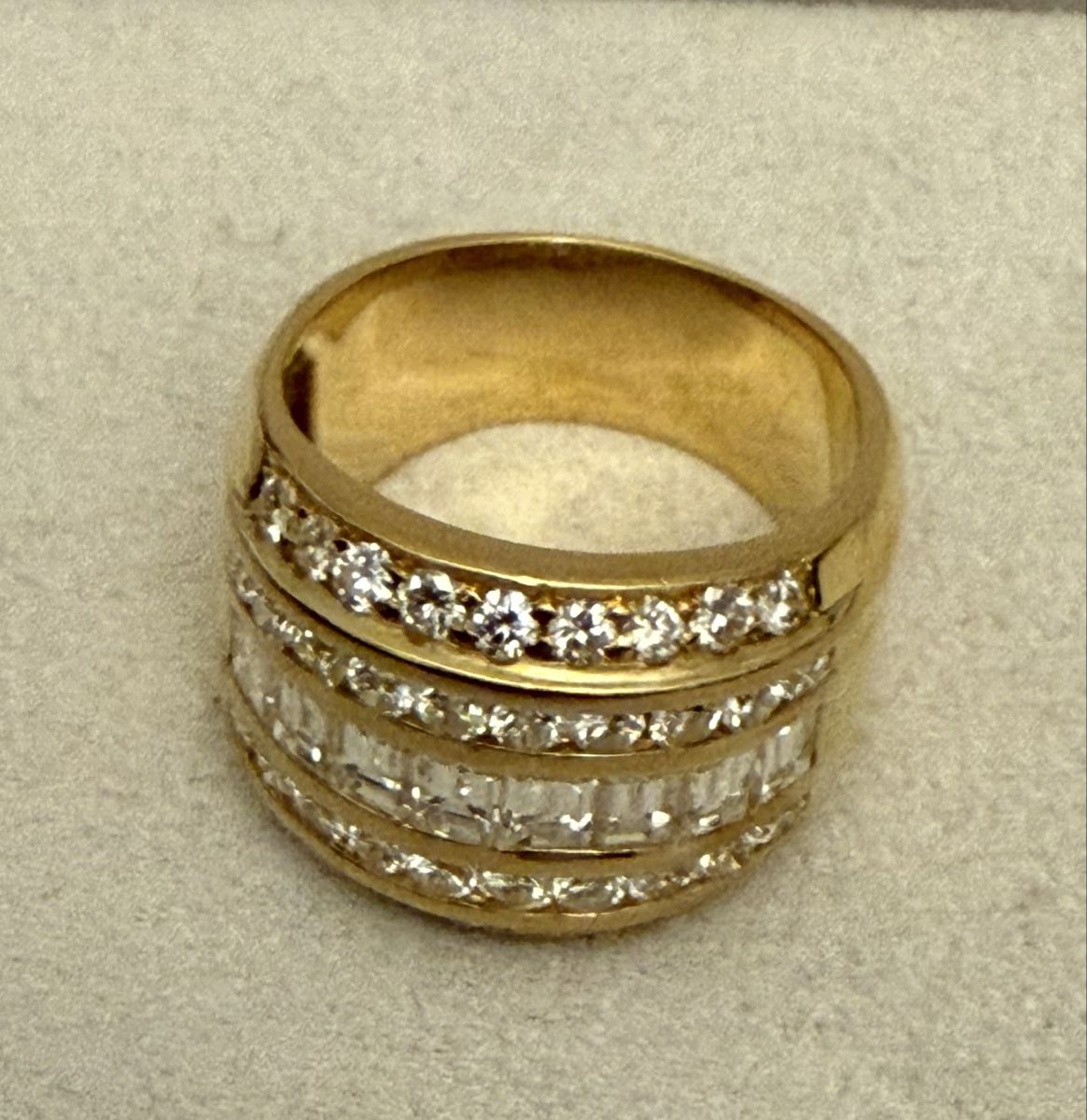 Anelli: Diamant Luxus Ring ca. 3.54ct. Diamanten – Usato da Münsingen venduto da Goldvreneli1897 2