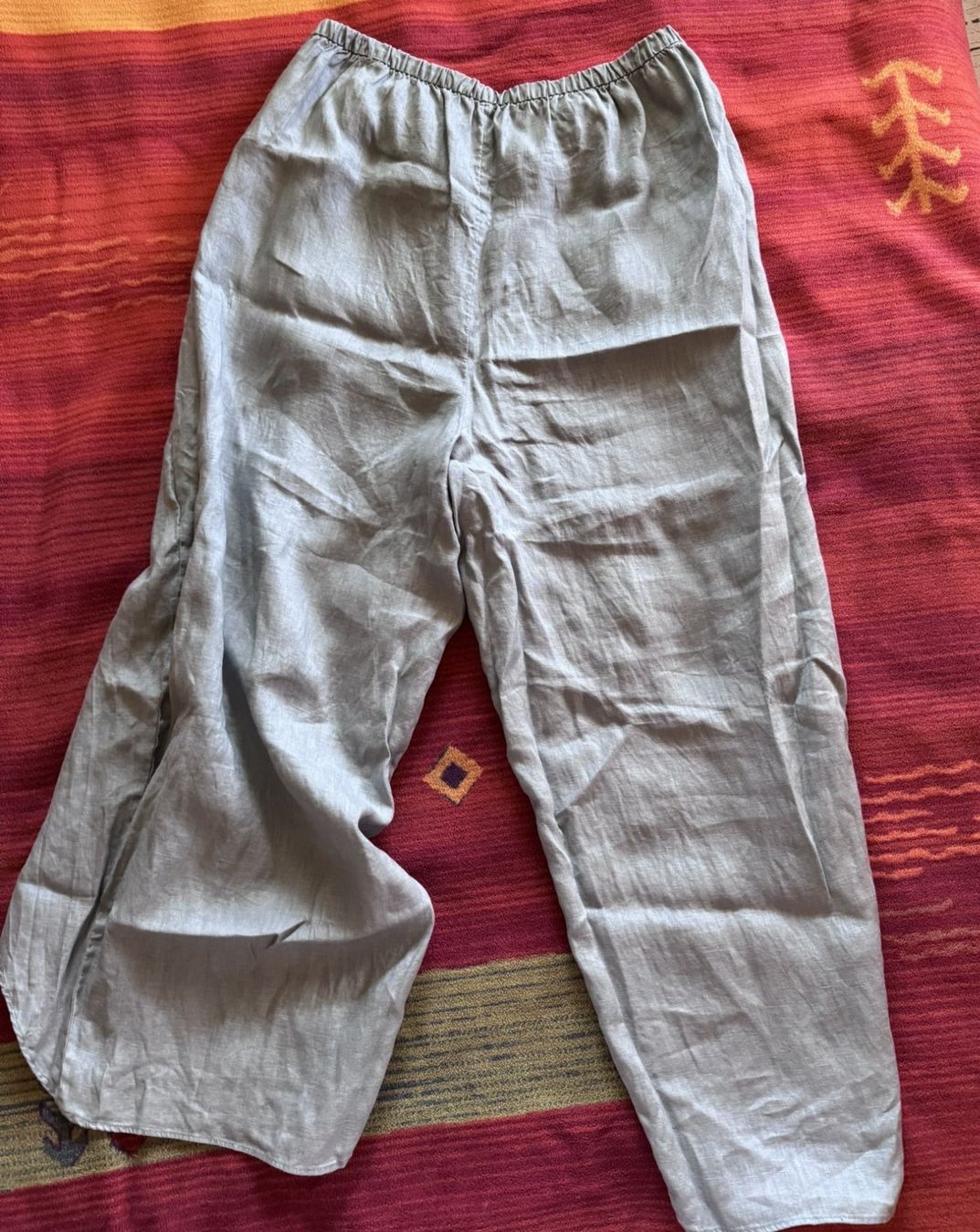 Oysho Pantaloni: OYSHO Leichte 7/8 Leinenhose/Gr.M/Hellblau – Usato da Watt venduto da Rog48 1