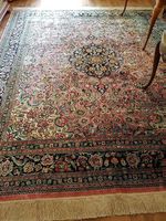 Herrliche persische Ghom Seidenteppich 300x24cm handgeknüpft