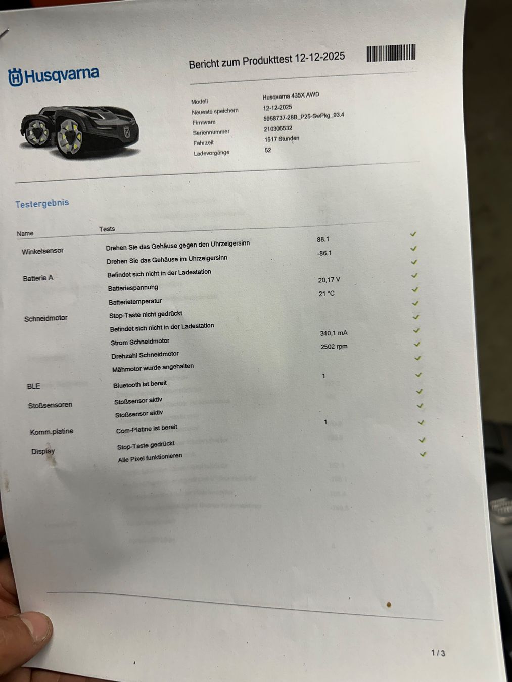 Husqvarna Tagliaerba: Husqvarna Automower 435x Awd – Usato da Schübelbach venduto da pe_1992 2