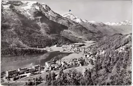 5539 ST.MORITZ-Dorf & BAD (im Sommer) ca. 1950 (GR)