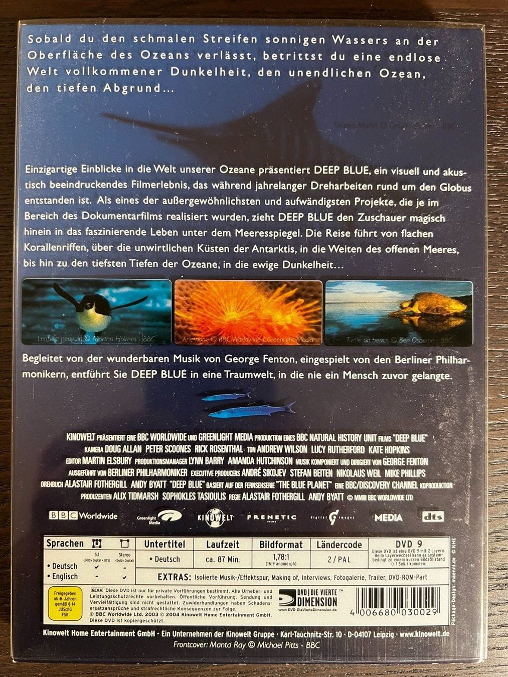 Alle DVDs: Deep Blue – Gebraucht aus Zürich von FilmFreunde 1