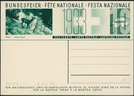 1933 - Pro Patria - Bundesfeierkarte - ungebraucht *