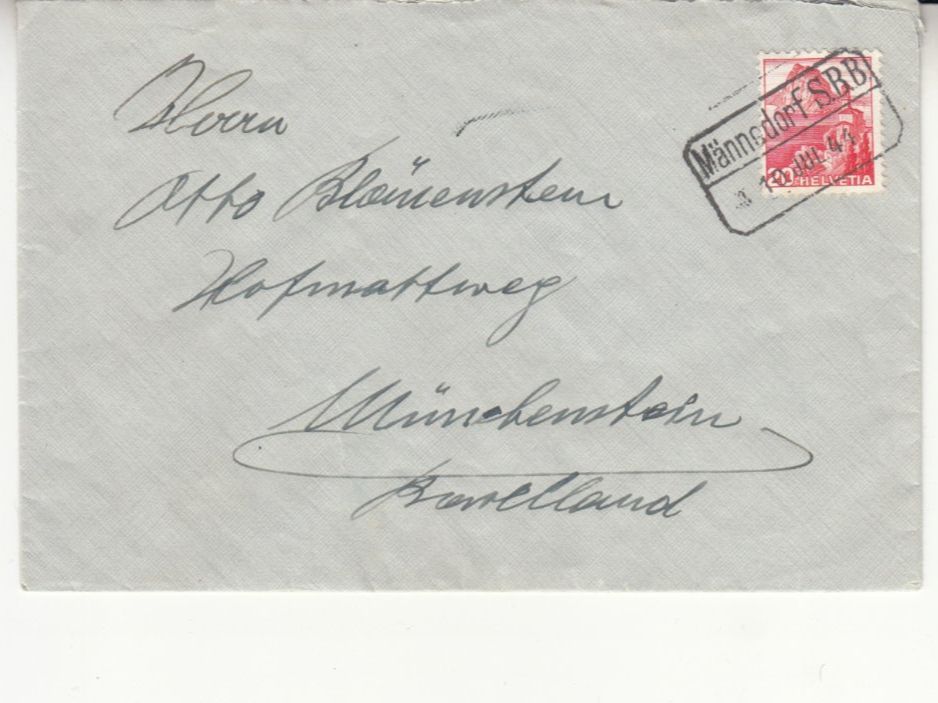 Alle Briefmarken: Bahnstempel 40er/50er Jahre 7 Briefe – Gebraucht aus Bürglen TG von StampGraf 5