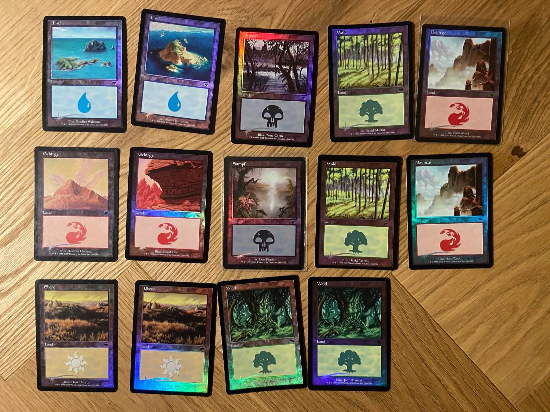 Magic The Gathering Cartes à collectionner: Magic: The Gathering – 19x Foil Basic Lands / Old Border – D'occasion à Samstagern par overlord90
