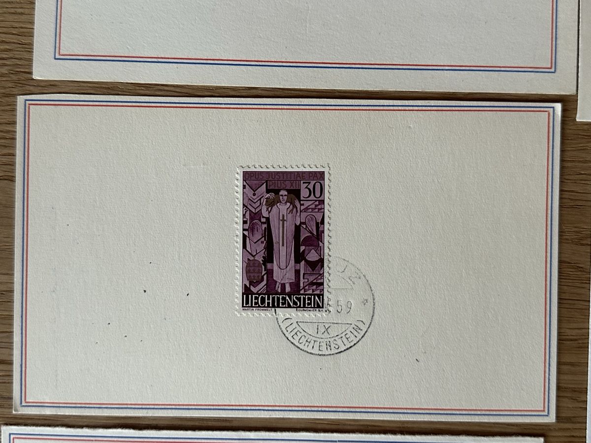 Tutti i francobolli: Liechtenstein - 1958-1965 5x FDC hoher KW – Usato da Schmitten / FR venduto da Samsara169 3