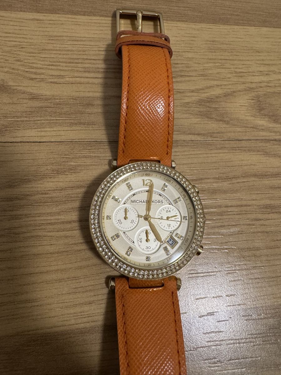 Michael Kors Orologi: Michael Kors Uhr mit Lederband – Usato da Zürich venduto da alexandragarcia1 2