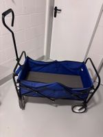 Bollerwagen blau faltbar mit Griff guter Zustand