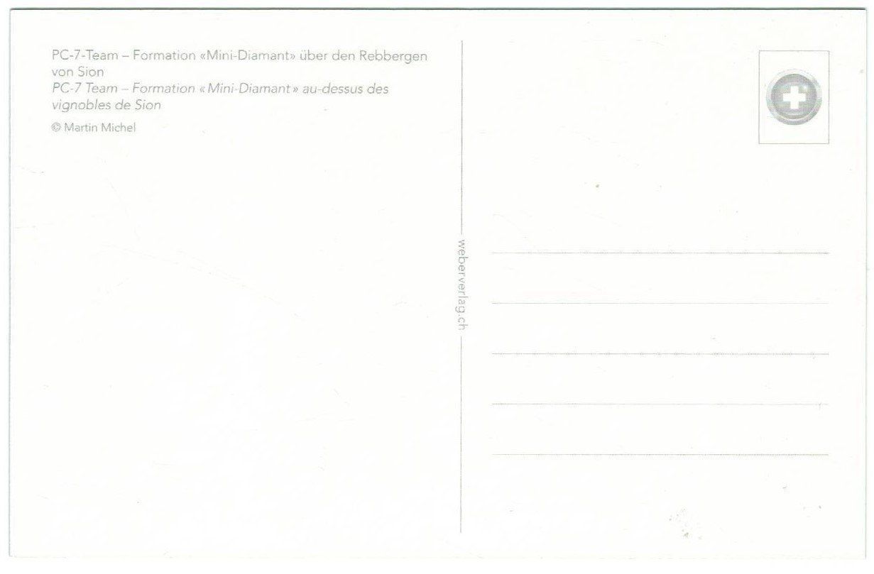 Cartoline postali: AK Schweizer Luftwaffe, PC-7-Team, Formation Mini-Diamant – Nuovo (secondo la descrizione) da Zürich venduto da Tolima194 1