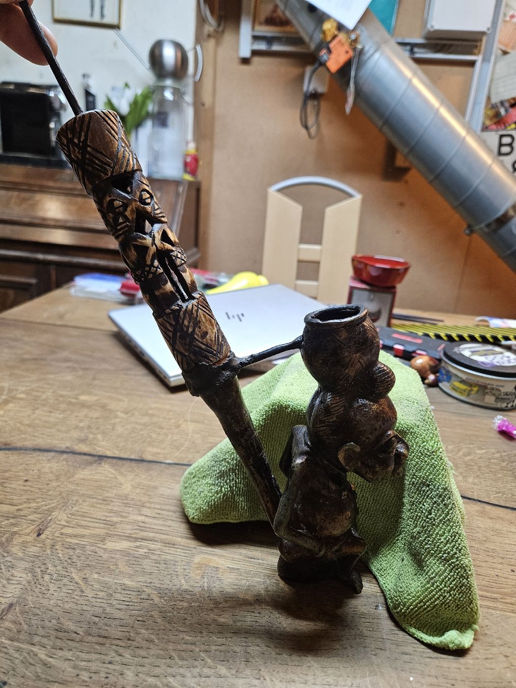 Pipe & Accessori: Bamileke Bronce Pfeife (Q) – Usato da Rorschach venduto da TimelessTrading 3