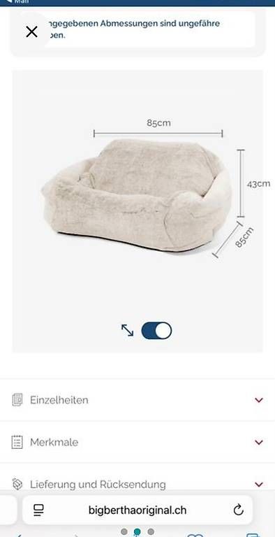 Poltrone: Sitzsack beige – Usato da Spreitenbach venduto da Brm4 2