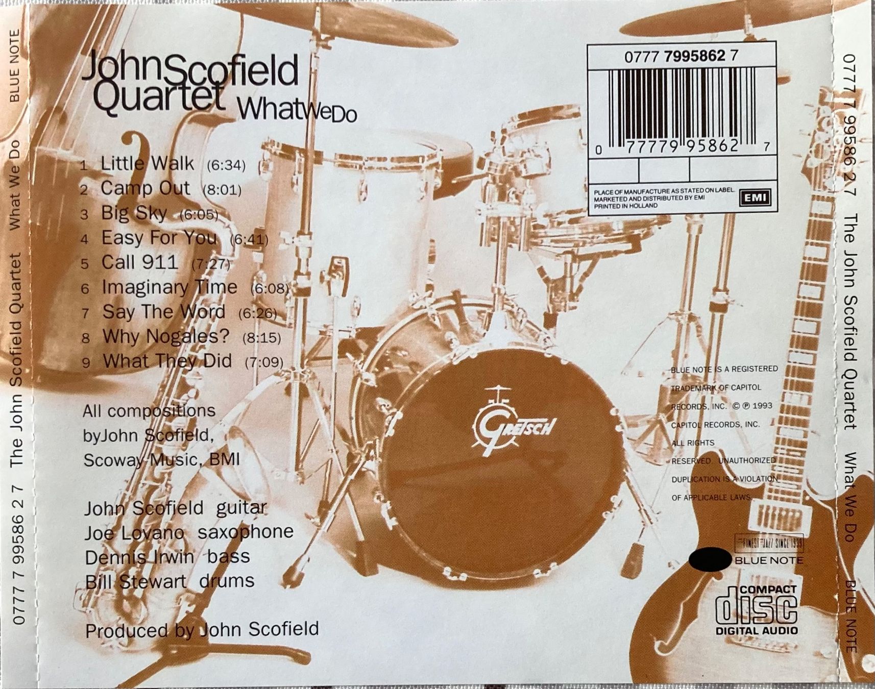CDs: JOHN SCOFIELD QUARTET - WHAT WE DO – D'occasion à Poliez-Pittet par Newtown-Records 1