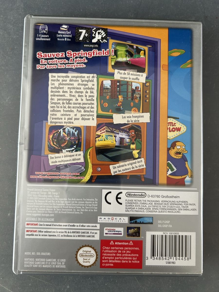 The Simpsons: Hit & Run FR Gamecube - Jeux vidéo
