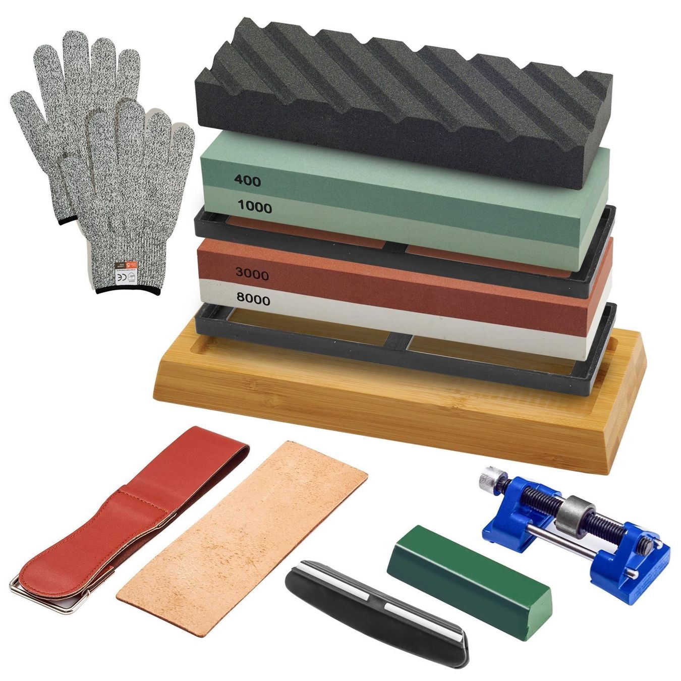 Smerigliatrici & Lucidatrici: Abziehstein Schleifstein Set 14 IN 1 – Nuovo (secondo la descrizione) da Thun venduto da thunshop