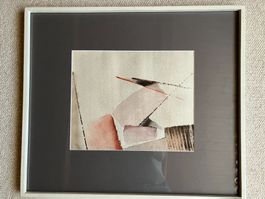 abstraktes Bild, signiert