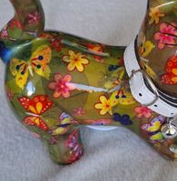 Spardose Katze Blumen Motiv gebraucht Pomme Pidou