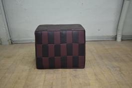 Designer Patchwork Hocker aus Leder