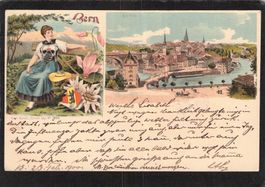 Litho : Bern , gel. 1900