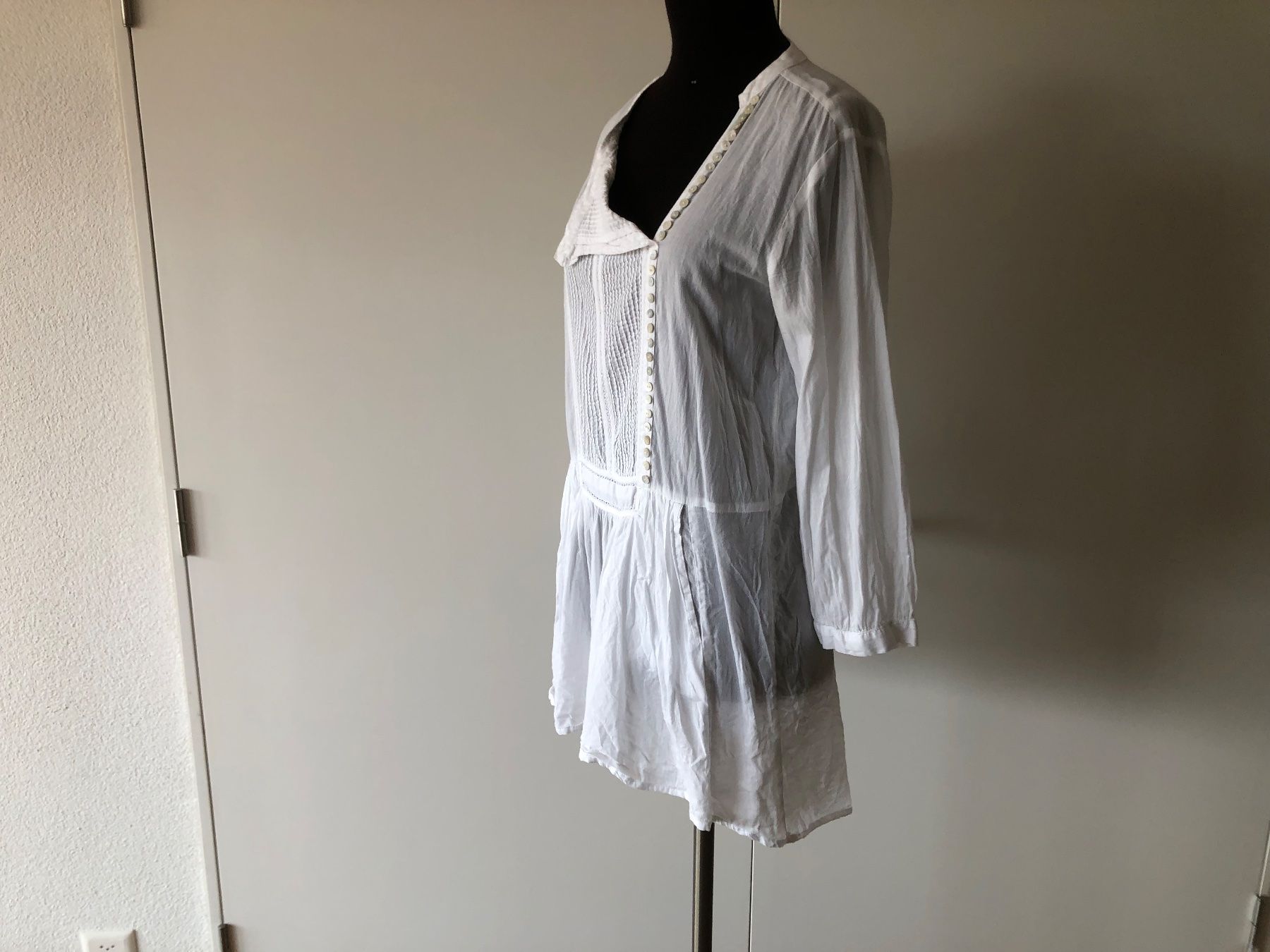 Camicette: Leichte Bluse weiss Baumwolle Top! Gr M – Usato da Bern venduto da Etzy 1