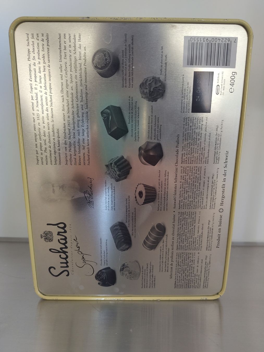 Tutte le decorazioni: Suchard Schoggi Blechdose, leer – Usato da Biel/Bienne venduto da DoNa82 2
