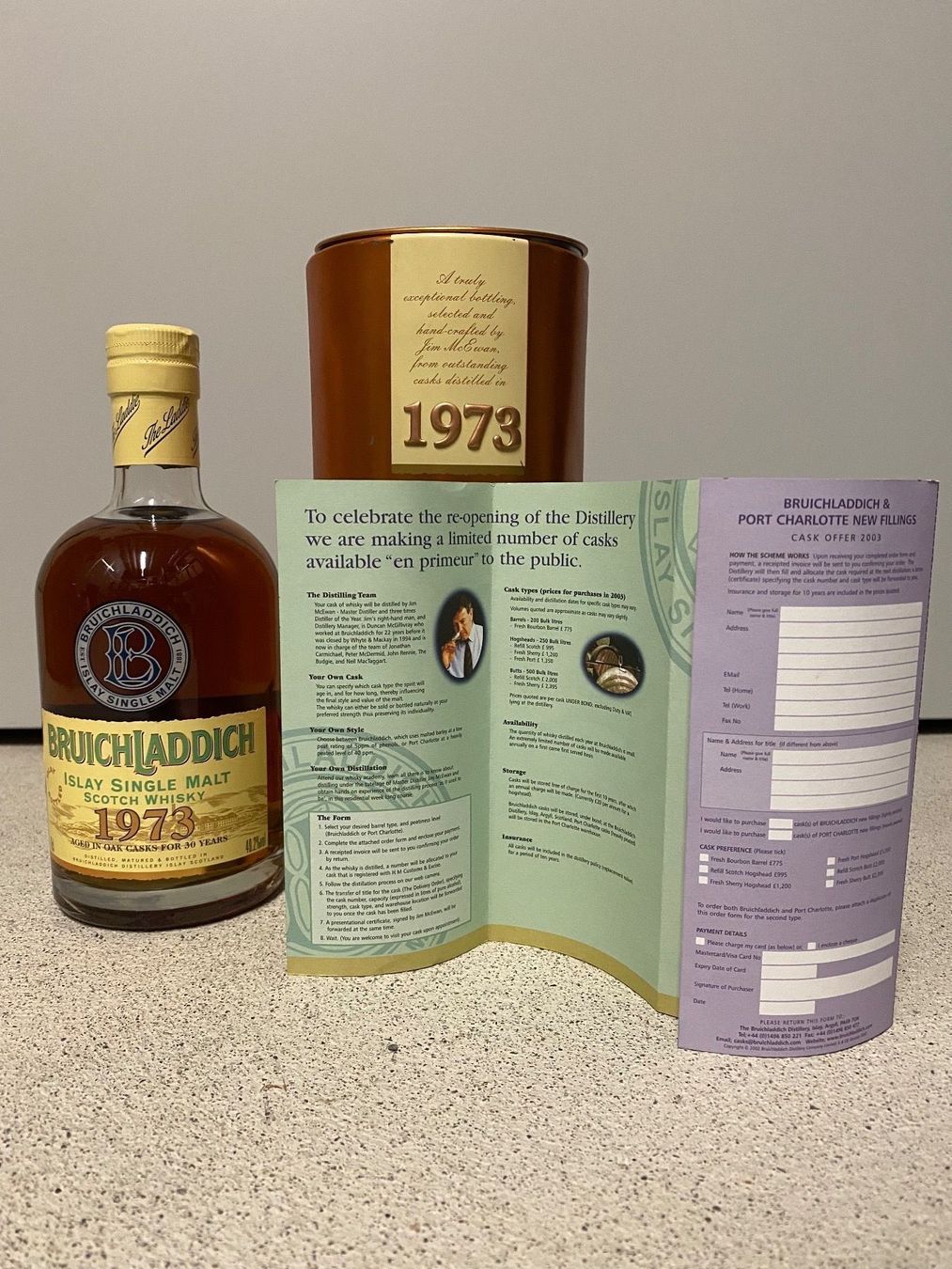 Bruichladdich Spirituosen: Bruichladdich 30yo 1973 – Neu (gemäss Beschreibung) aus Mönchaltorf von Drammer 1