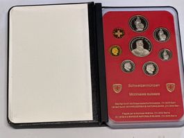 Schweizer Münzsatz 1984 PP mit Kartonhülle