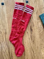 2xFussballstulpen, Kniesocken, Rot/Weiss, Grösse 36/37