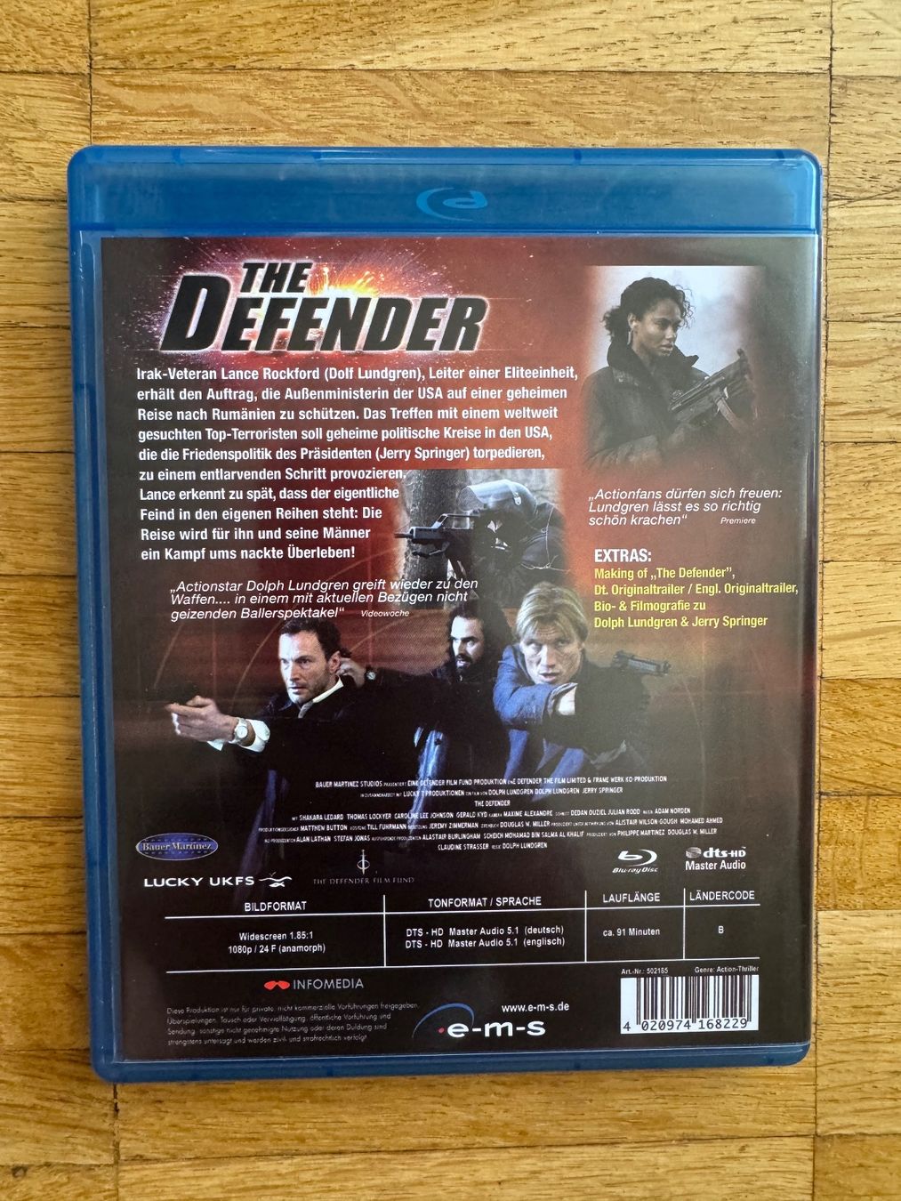 Tutti i DVDs: THE DEFENDER  (BLU-RAY)  DOLPH LUNDGREN – Usato da Basel venduto da san_2qlq 1