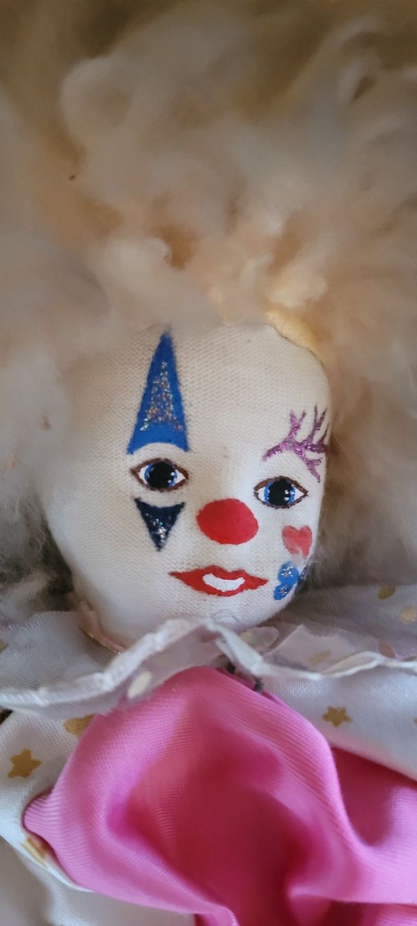 Bambole: Handgenähter Clown ca 34 cm hoch – Usato da Hondrich venduto da Ebro01 1