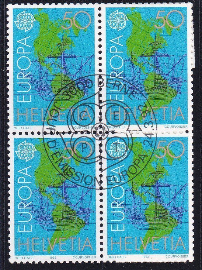 Tutti i francobolli: ET 4er Block EUROPA 1992 – Nuovo (secondo la descrizione) da Schliern b. Köniz venduto da joni20
