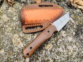 Damast Messer feststehend HANDMADE 21cm ODERMATT No. 68 NEU
