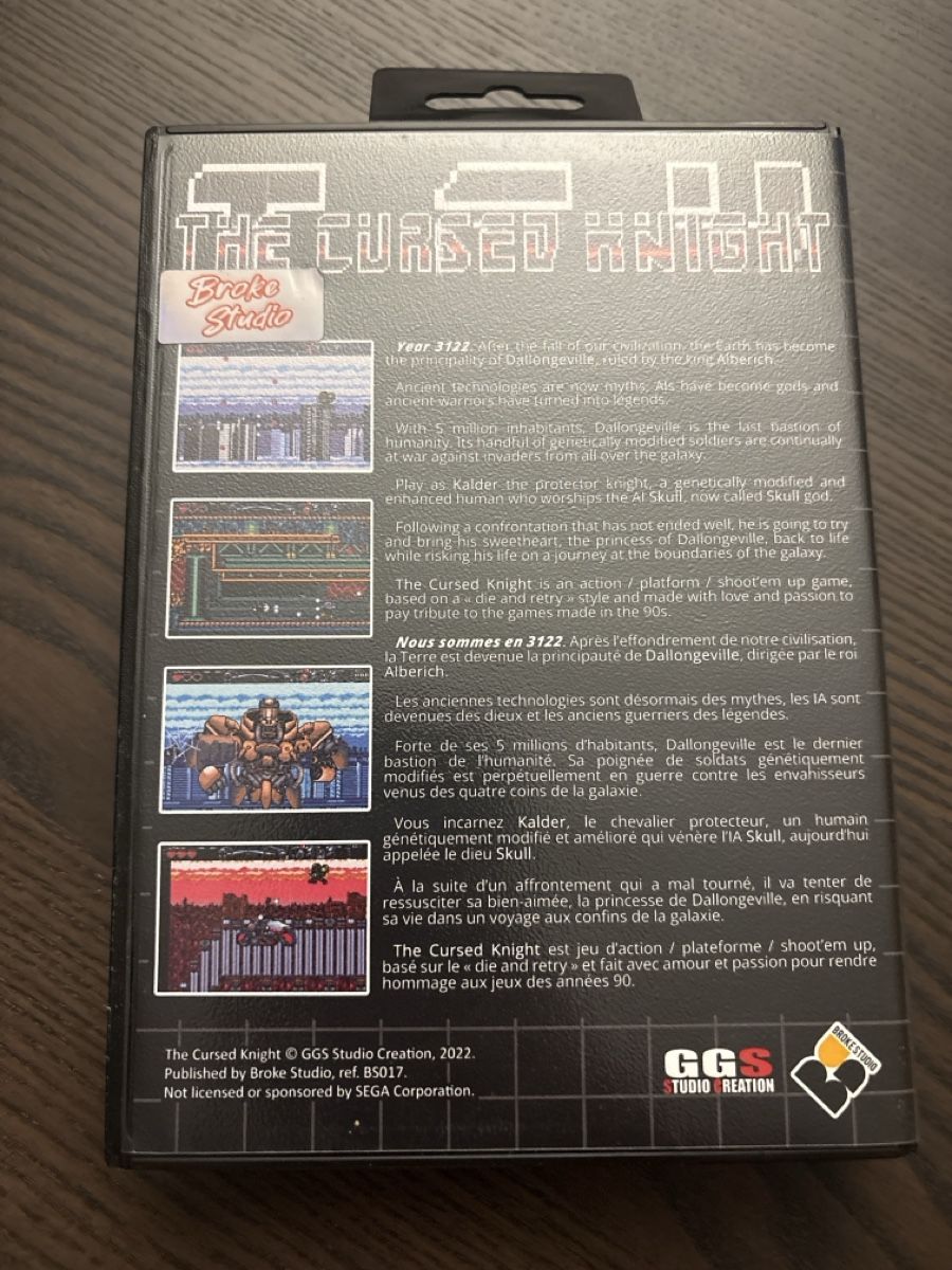 Sega Giochi: Jeu Retro The Cursed Knight Sega Megadrive – Usato da Meyrin venduto da did_bqr5 1