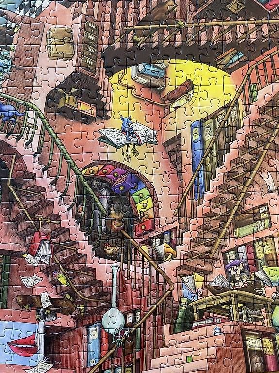 Puzzle: Ravensburger Puzzle Ludicrous Library  500 Teile – Usato da Thun venduto da Laura.j 2