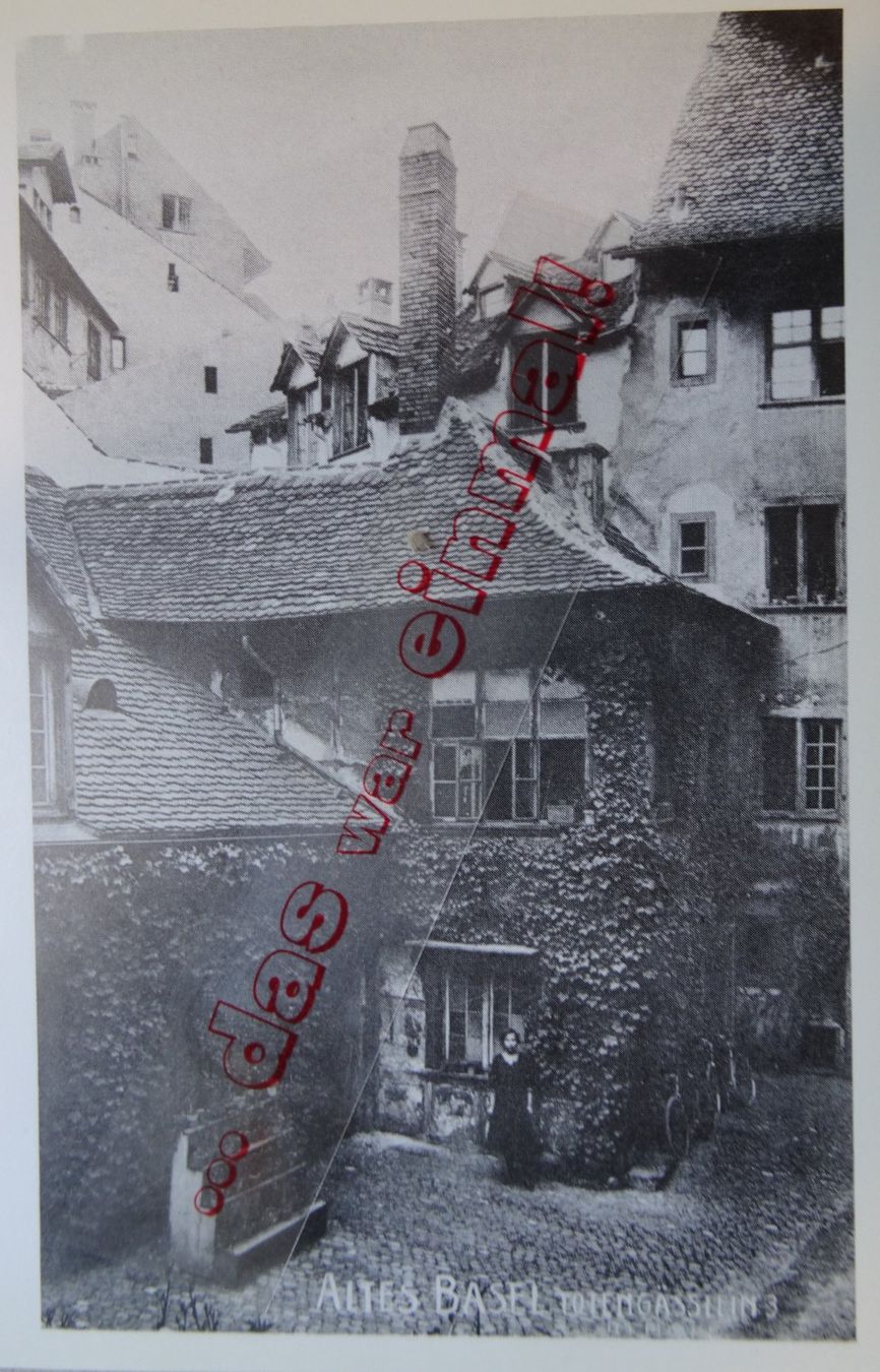 Cartoline postali: Basel Totengasse  3 anno dazumal – Usato da Safnern venduto da Wstussi