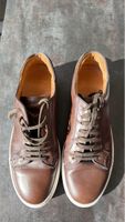 Herren Sneaker Leder braun akzeptabler Zustand