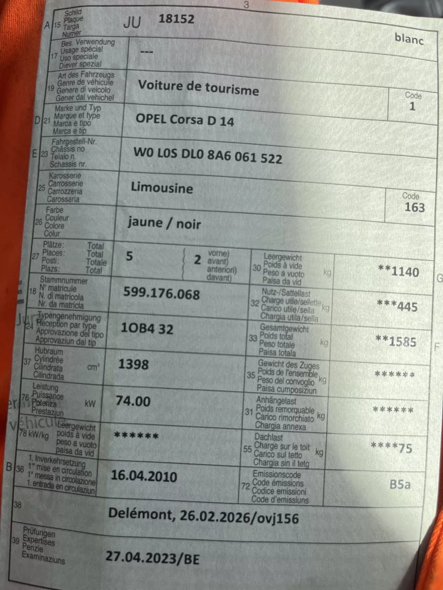 Automobili: Opel corsa – Usato da Schliern b. Köniz venduto da Alina.81 2