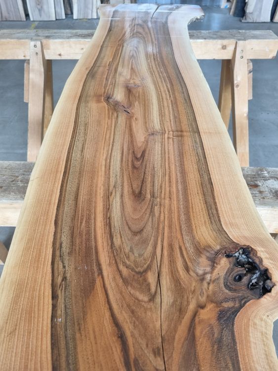 Articoli in legno: Nussbaum Massivholz Klotzbretter Natur Walnut Unikat Deko – Nuovo (secondo la descrizione) da Rheineck venduto da Dein_Wunschholz 3