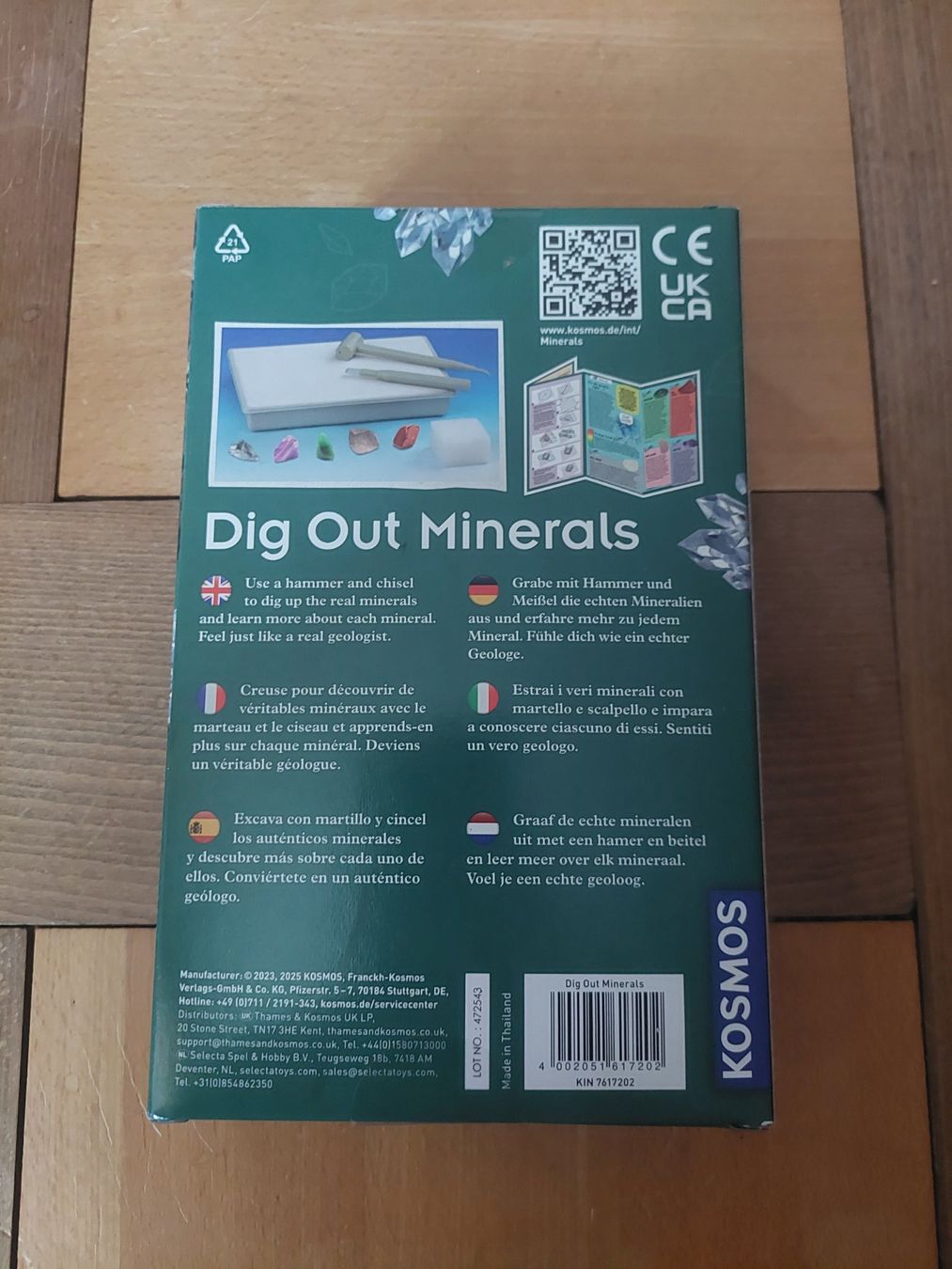 Kosmos Giochi: Kosmos Mineralien Experimentierkasten – Nuovo e nell'imballaggio originale da Beckenried venduto da Havacola 2
