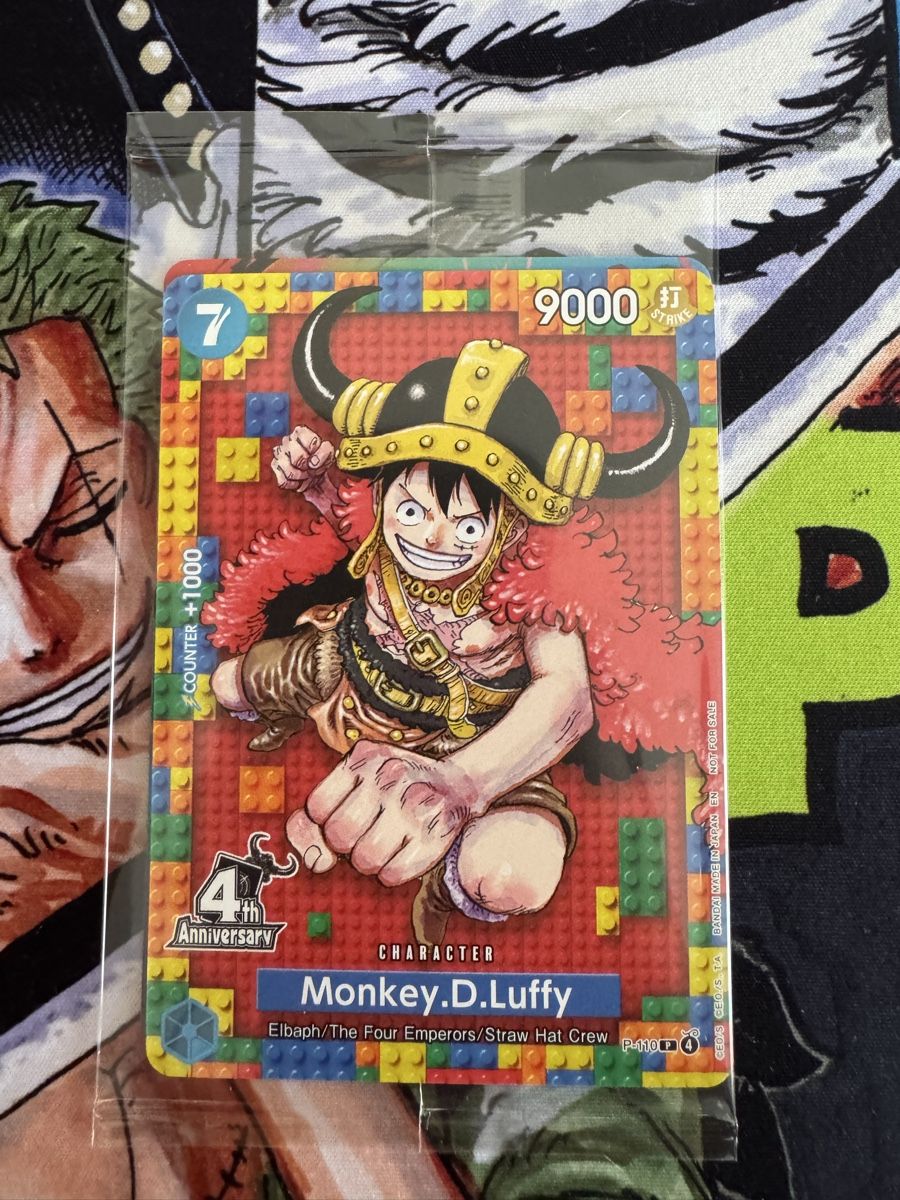 Bandai Sammelbilder & Trading cards: Lego Luffy 4th Anniversary – Neu und originalverpackt aus Pfeffingen von Soemmel