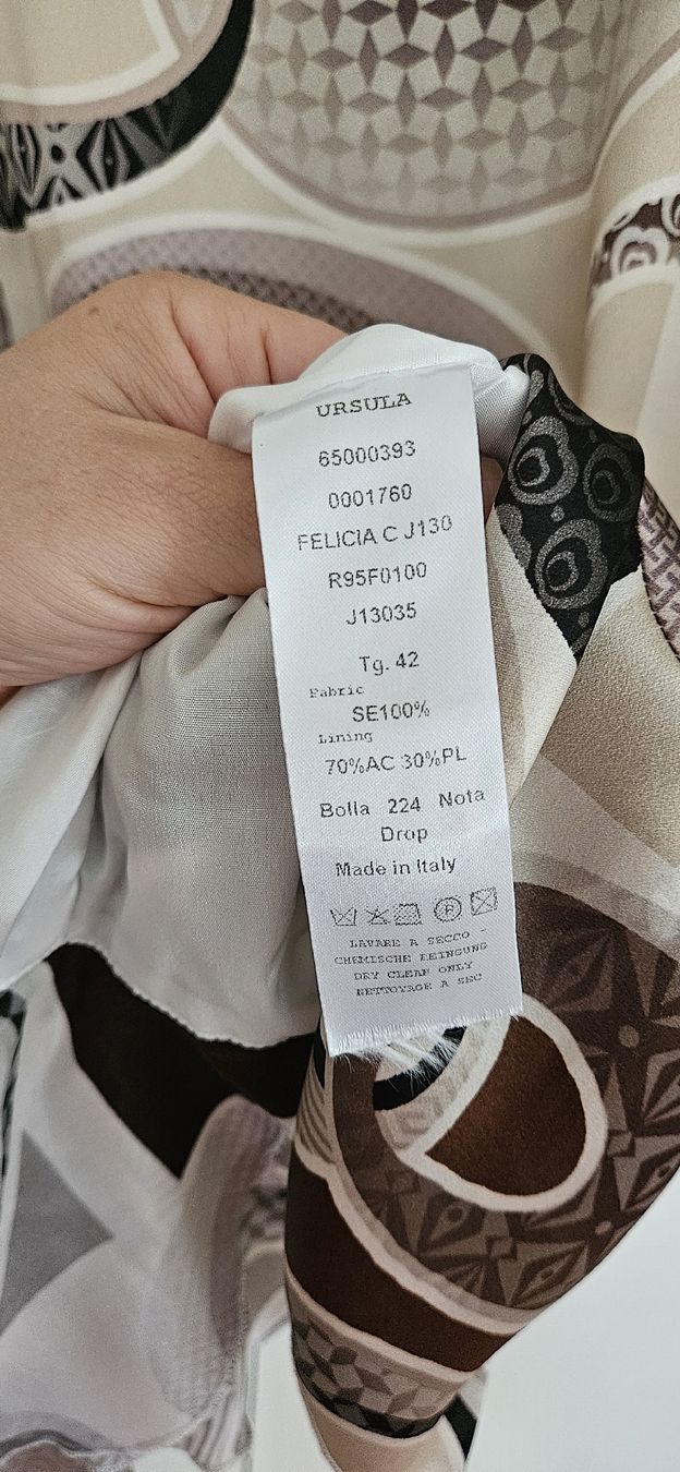 Blusen: Ursula Onorati Bluse/Tunika, Gr.36, seide – Gebraucht aus Hellbühl von Veci02 3