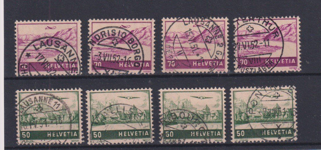 Alle Briefmarken: Flugpostmarken 1941 – Gebraucht aus Bellach von qsearch