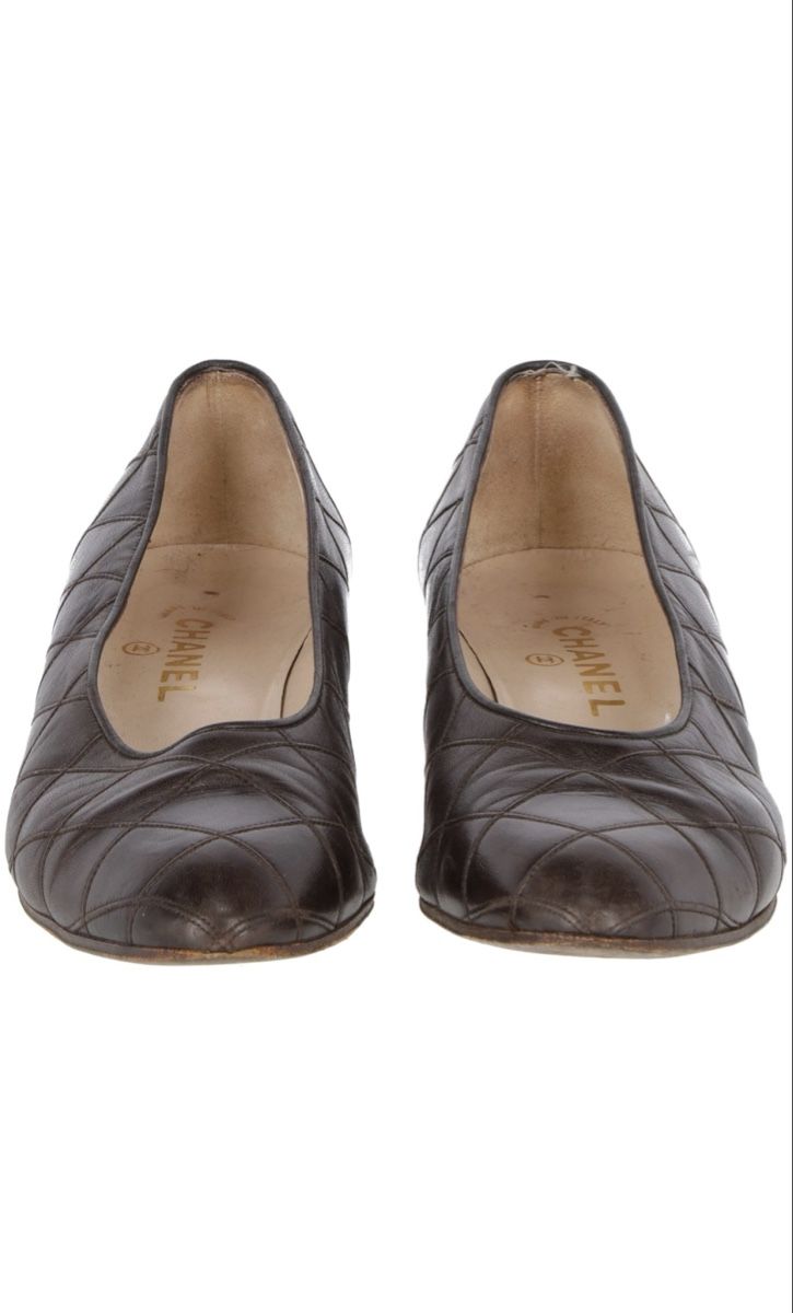 Chanel Damenschuhe: Chanel Quilted Leather Pumps Brown – Gebraucht aus Geneve von mir_ttk6 3