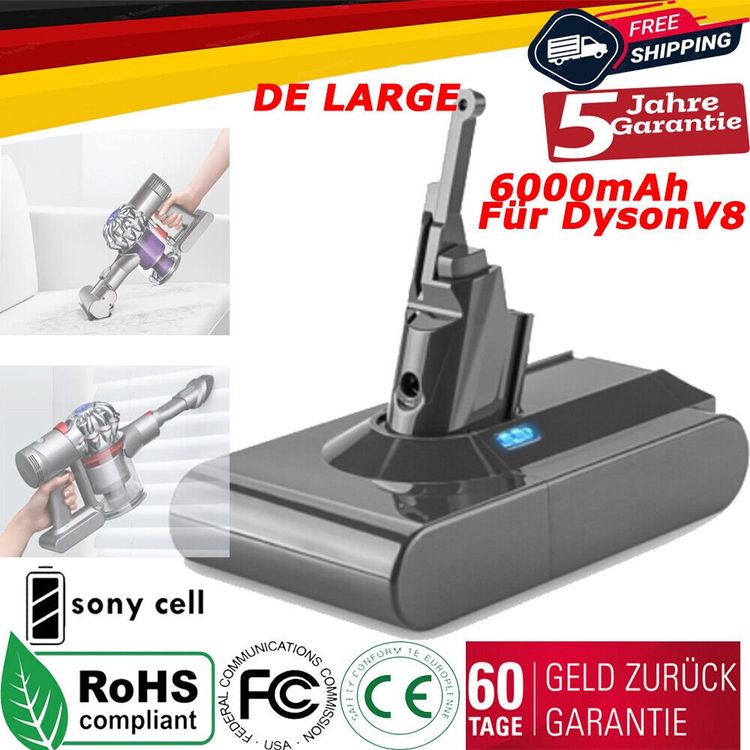 AKKU Für Dyson V8 6000 mAh Original Absolute SV11 Animal | Kaufen auf ...